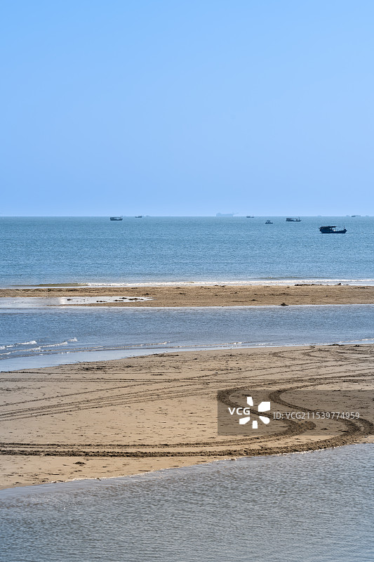 广西北海-著名国家旅游度假区-北海银滩海滩风光图片素材