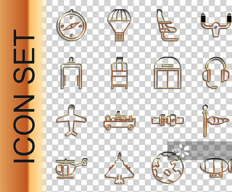 设置气象气球锥形风筒风向标图片素材