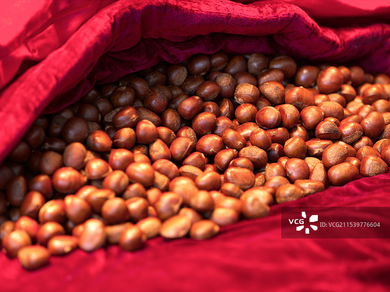 炒栗子图片素材