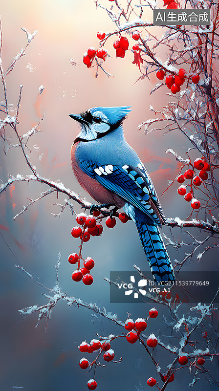 【AI数字艺术】可爱小鸟动物图片素材