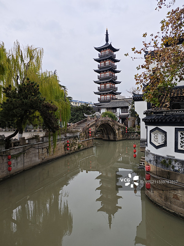 嘉定州桥法华塔图片素材