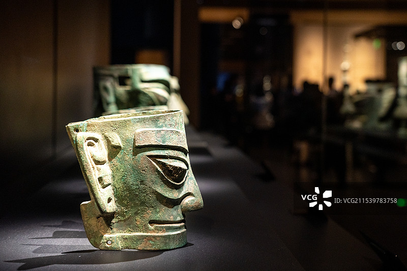 广汉三星堆博物馆新馆及青铜文物图片素材