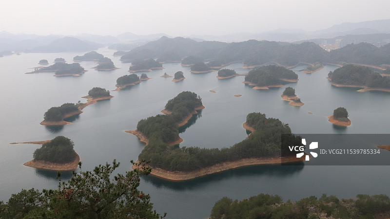 浙江杭州旅行之千岛湖天下为公景区图片素材