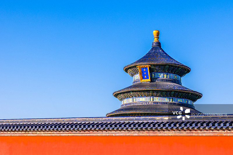 北京天坛公园祈年殿古代皇家建筑图片素材