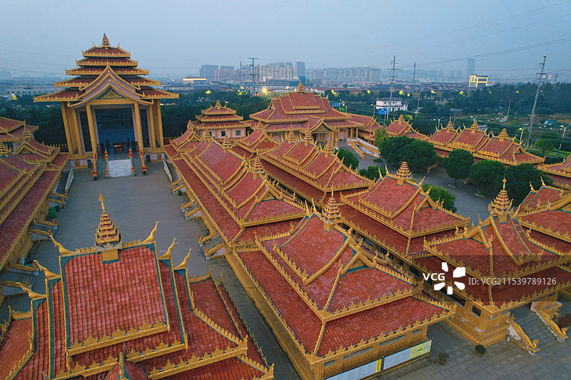 常州武进延陵慈善寺寺庙异域风情图片素材