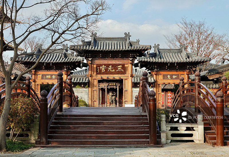 上海广富林文化遗址三元宫图片素材