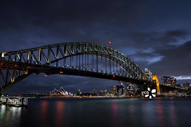 悉尼港湾大桥魅影图片素材