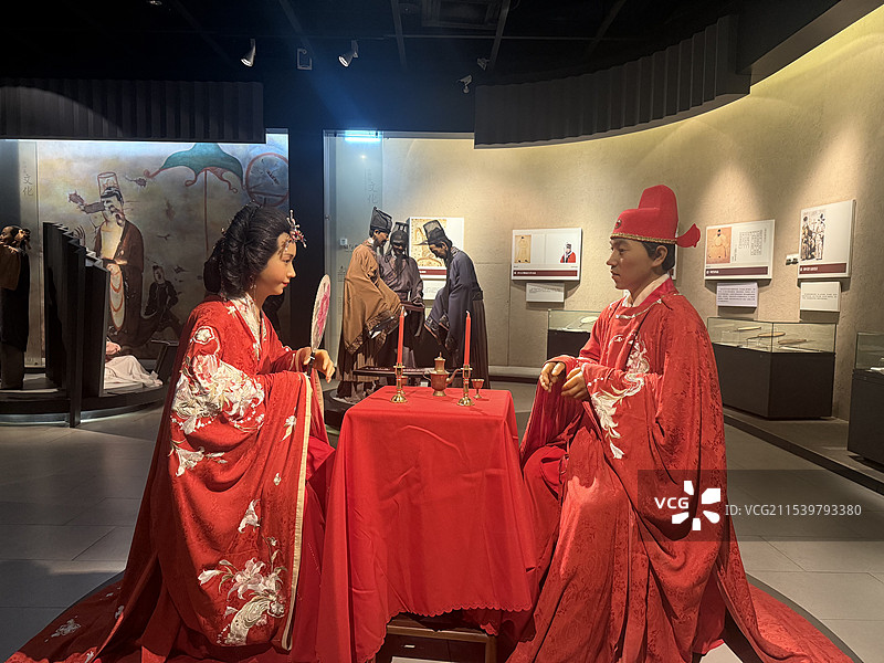 杭州扇博物馆扇习俗展示图片素材