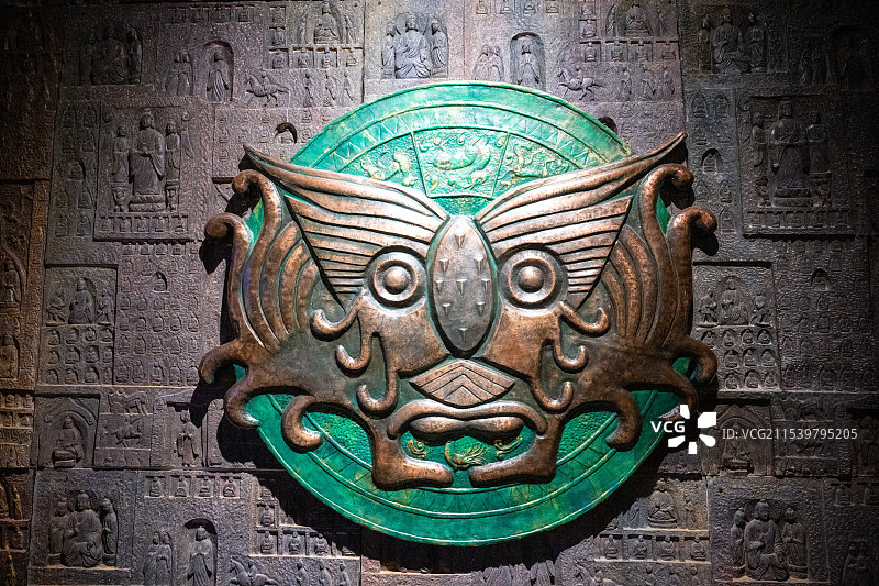 桂林靖江王府-拓印图腾图片素材