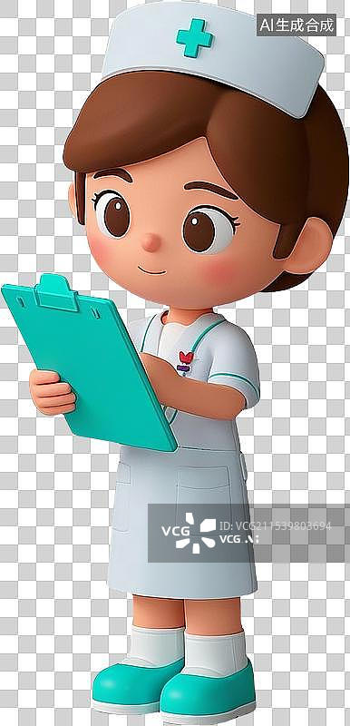 【AI数字艺术】3d医生小人元素图片素材