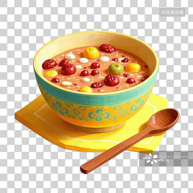 【AI数字艺术】腊八粥图片素材