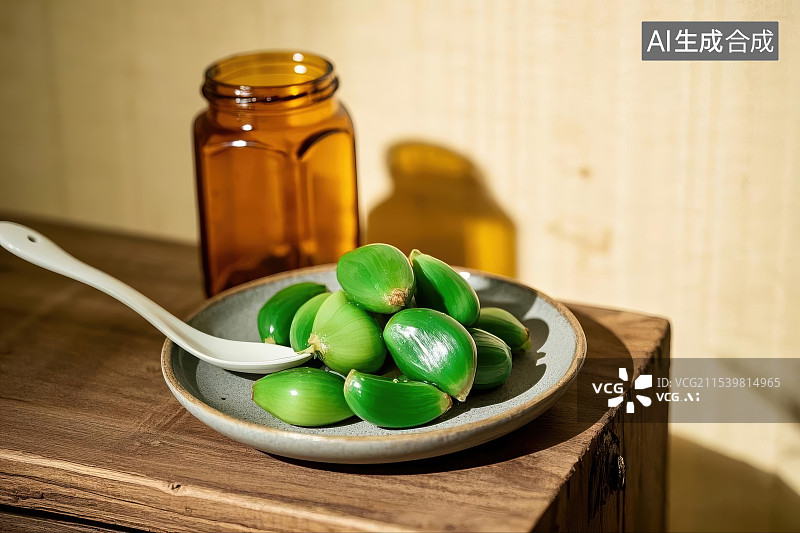 【AI数字艺术】腊八节特色美食腊八蒜图片素材