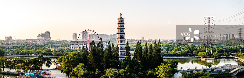 中国广东省佛山市三水区河口文塔公园图片素材