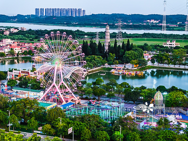 中国广东省佛山市三水区河口文塔公园图片素材