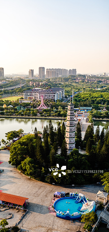 中国广东省佛山市三水区河口文塔公园图片素材