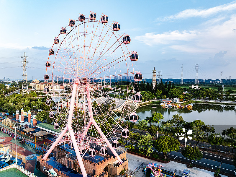 中国广东省佛山市三水区河口文塔公园图片素材