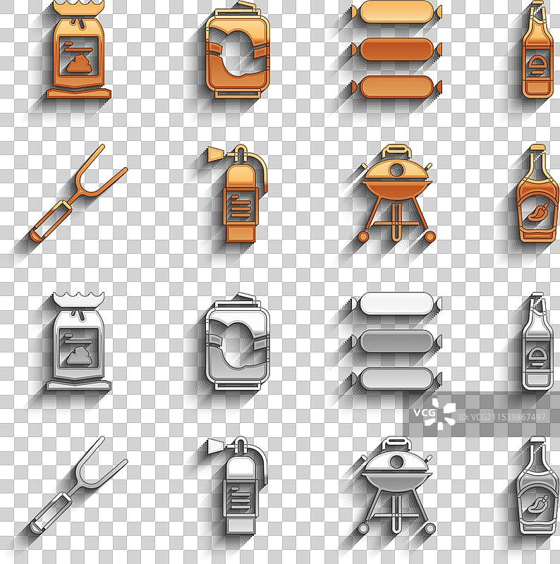 灭火器、啤酒瓶、番茄酱图片素材