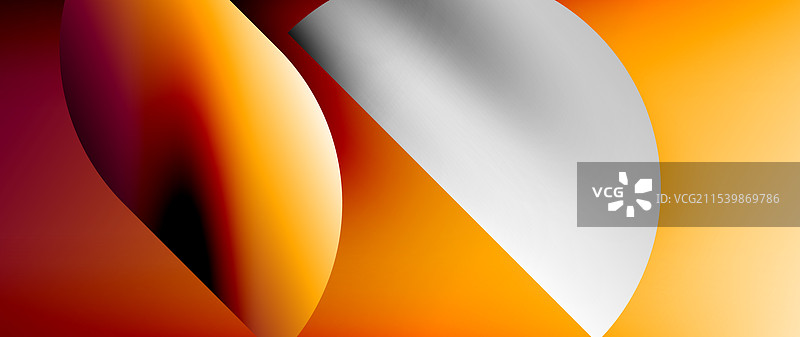 渐变的圆形和圆形图案，简约风格图片素材