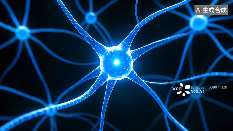 【AI数字艺术】生物工程神经元图片素材