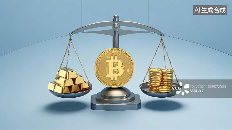 【AI数字艺术】金融交易，金融杠杆，货币，黄金，投资，股票图片素材