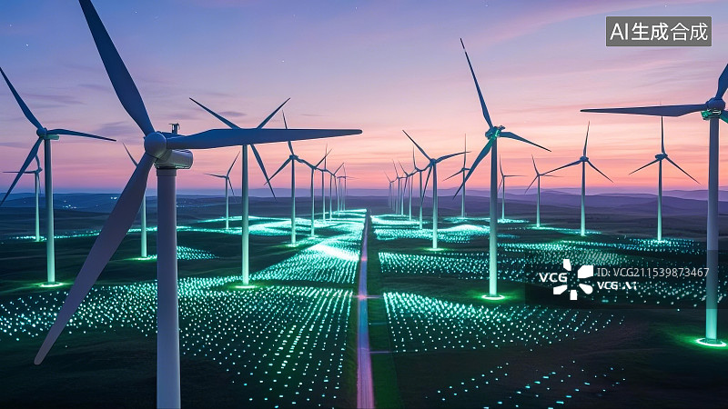 【AI数字艺术】未来智慧能源，清洁能源，绿色能源图片素材