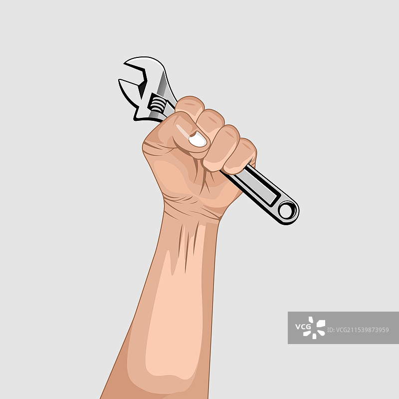 手与工具，快乐劳动节图片素材