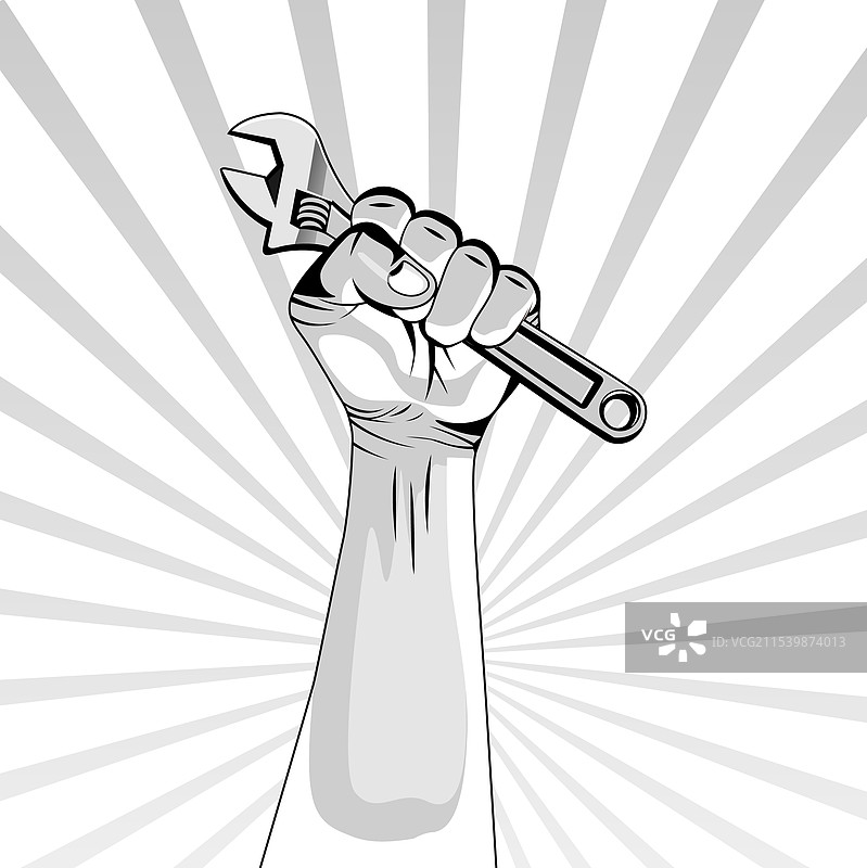 手与工具，快乐劳动节图片素材