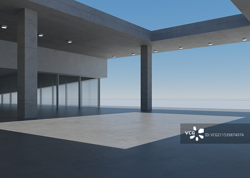 现代展厅建筑外立面图片素材