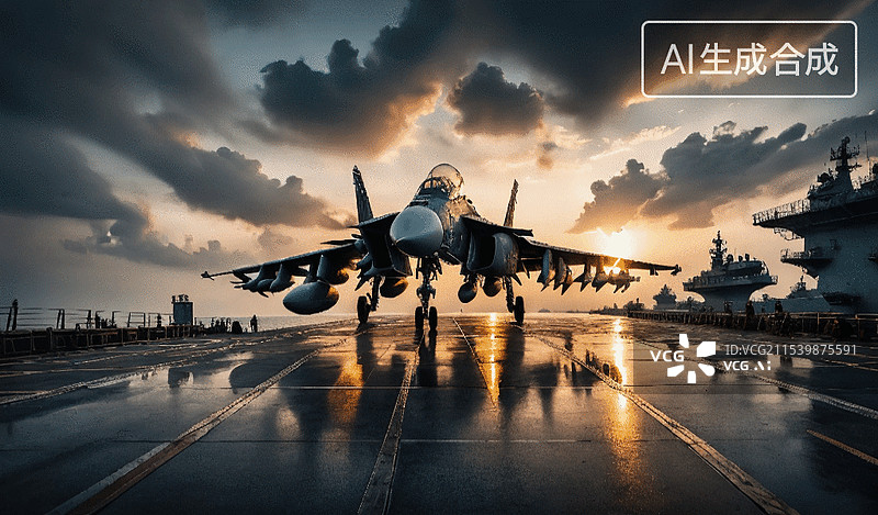 【AI数字艺术】战斗机起飞图片素材
