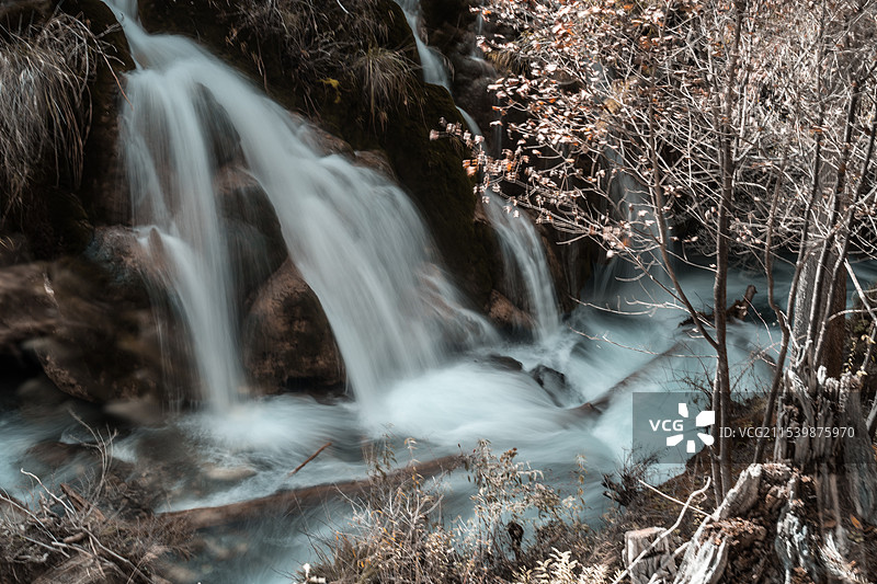 阿坝州九寨沟县嫩恩桑措旅游景区图片素材