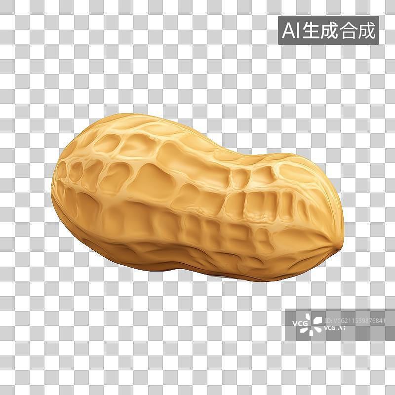 【AI数字艺术】3D风格花生元素图片素材