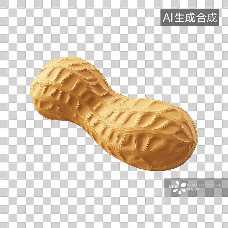 【AI数字艺术】3D风格花生元素图片素材