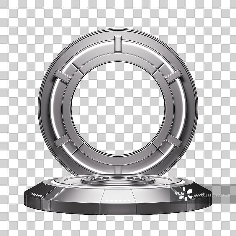 科幻科技未来风格的空间展台免抠元素图片素材