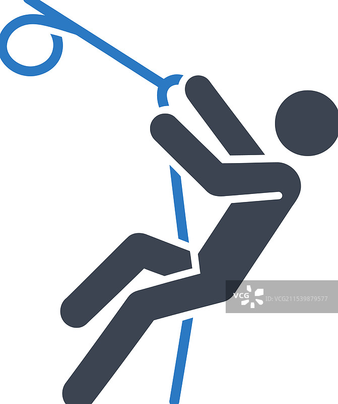 攀岩下降图标图片素材