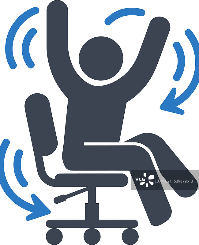 旋转椅子趣味图标图片素材