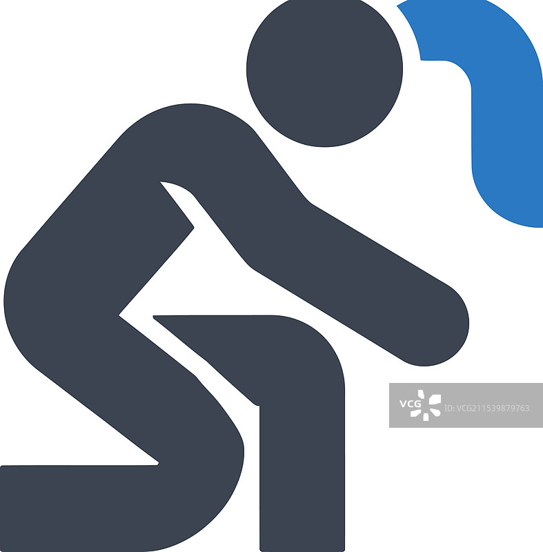 跪姿人物图标图片素材