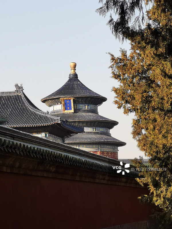 丹陛桥下回望祈年殿图片素材