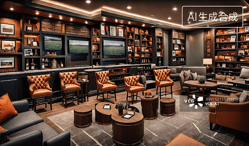 【AI数字艺术】书香满屋图片素材