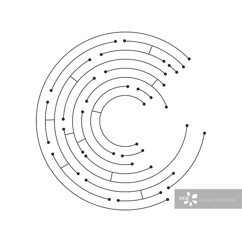 电路径向板线路微芯片软件图片素材