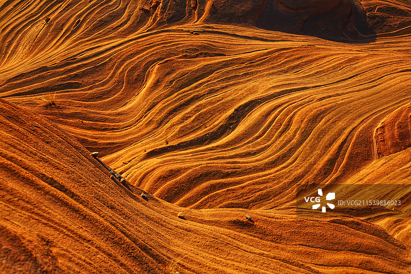 中国最美的波浪谷图片素材