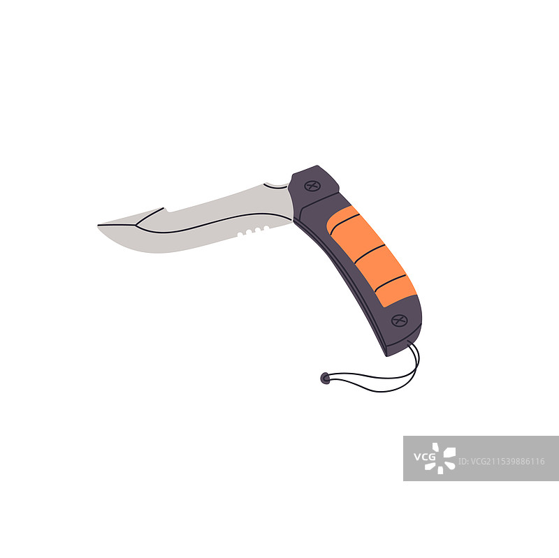 口袋刀图标，适合远足的折叠小刀图片素材