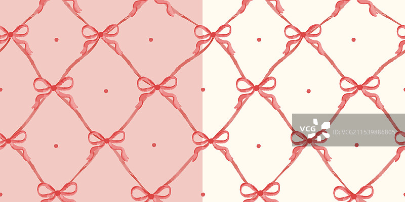 一组无缝图案，展现迷人的风格图片素材