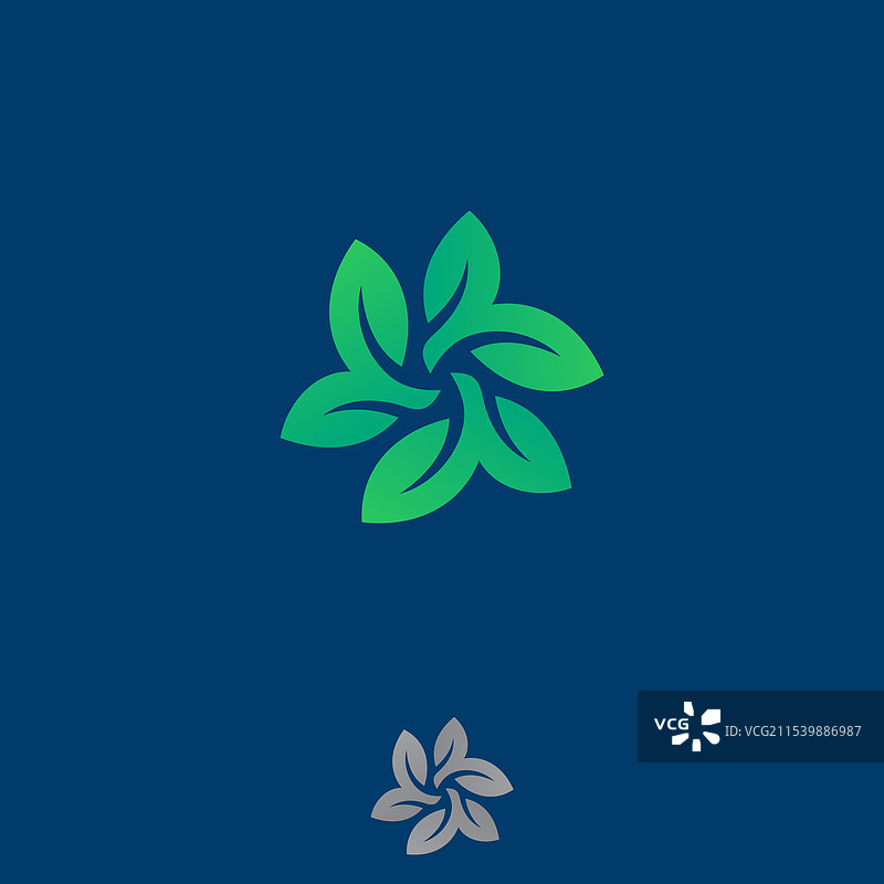 农业或农民的叶子标志设计图片素材