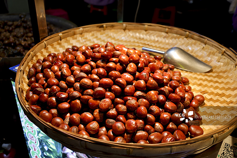 板栗 糖炒栗子 干货 坚果图片素材