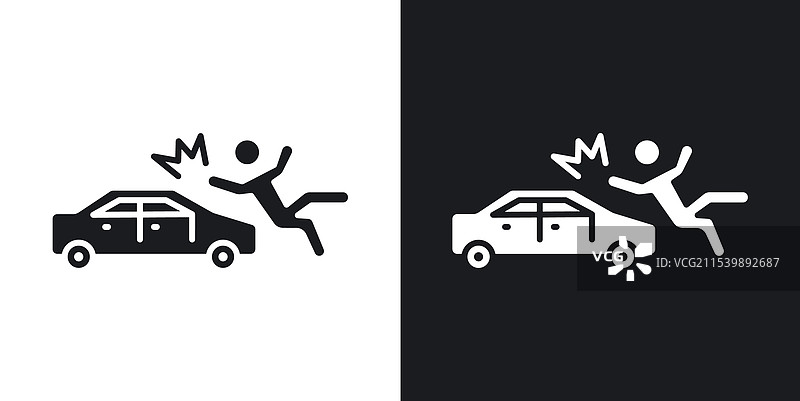 汽车事故图标图片素材