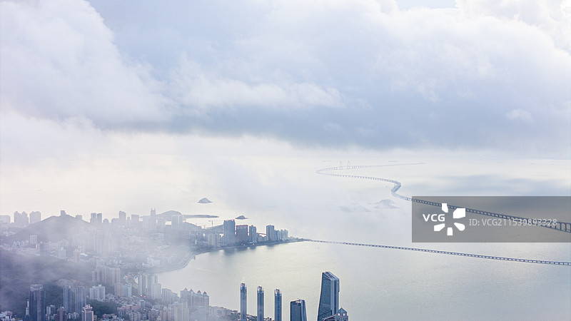 城市风光高视角图片素材