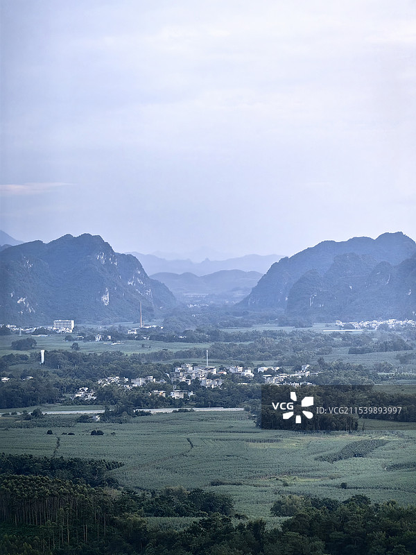 空中鸟瞰城市景观图片素材