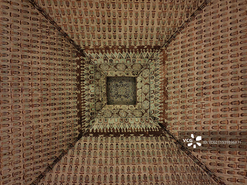 敦煌莫高窟藻井图片素材