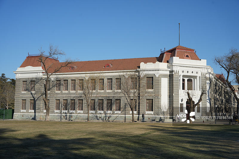 清华大学清华学堂，全国重点文物保护单位，清华大学早期建筑图片素材