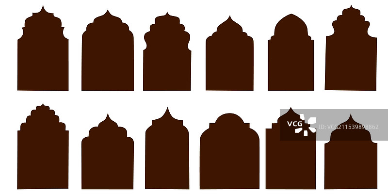 伊斯兰风格的框架图片素材